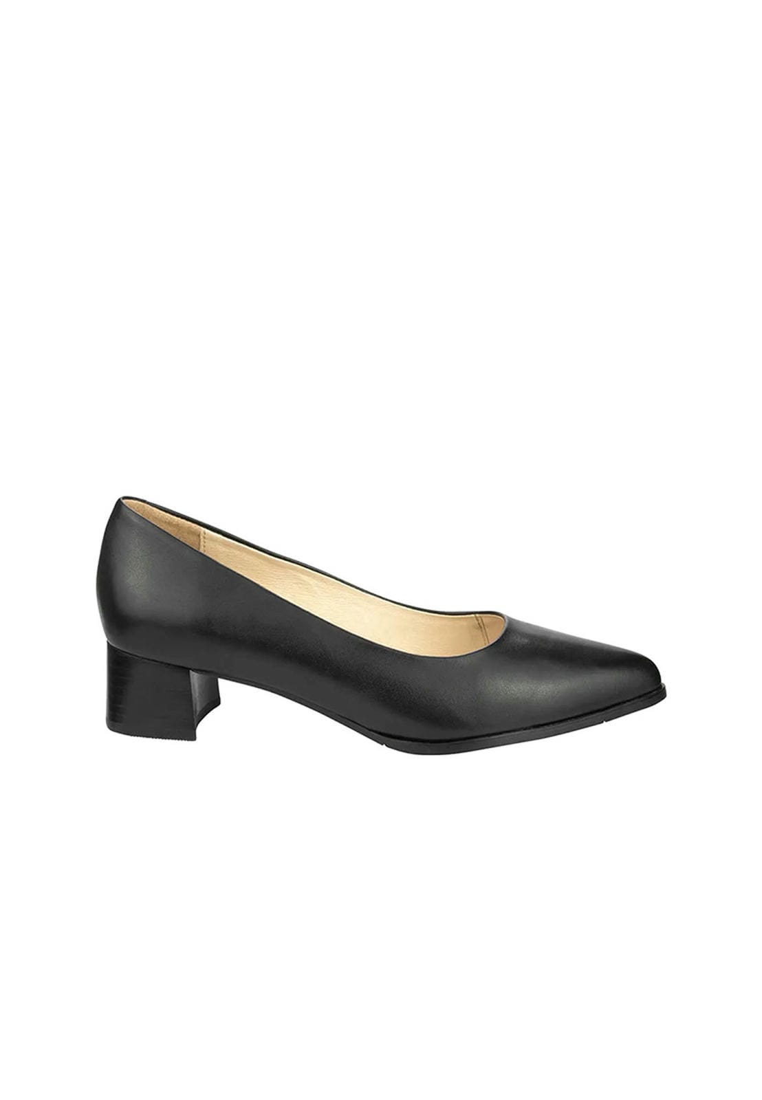 PAULINE Women's Point Toe Low Heel Black