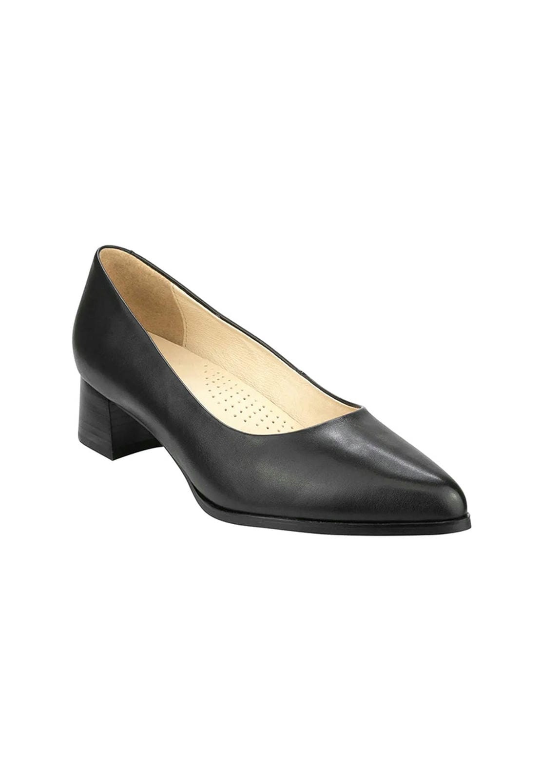 PAULINE Women's Point Toe Low Heel Black