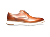 Flair Wing Tip Blucher Lace Up (Cognac)